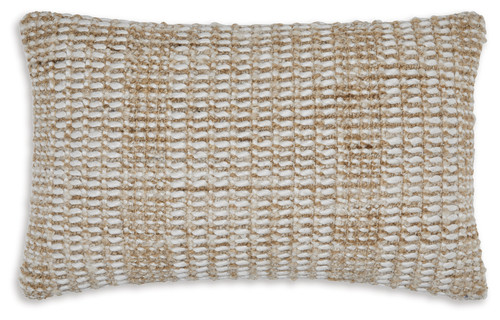 Hathby - Tan/White - Pillow (A1001048P) by Ashley