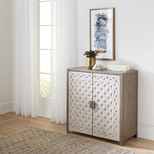 Chatfield - Antique White w/ Tobacco Tops - Accent Console (2112-AC1000) by Liberty Furniture