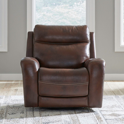 Blair - Cognac Leather - SG Recliner P2 - Cognac (7005CG-12P) by Liberty Furniture