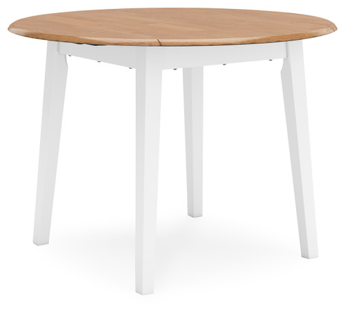 Gesthaven - Natural/White - Dining Drop Leaf Table (D398-15) by Ashley