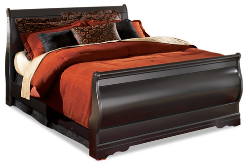 Huey Vineyard - Black - Queen Sleigh Bed (B128B4) by Ashley