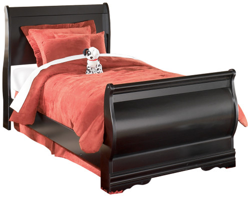 Huey Vineyard - Black - Twin Sleigh Bed (B128B5) by Ashley