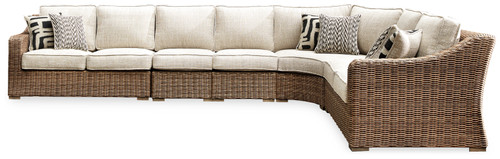Beachcroft - Beige - 5-Piece Outdoor Seating Set (P791P8) by Ashley