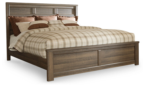 Juararo - Dark Brown - California King Panel Bed (B251B14) by Ashley