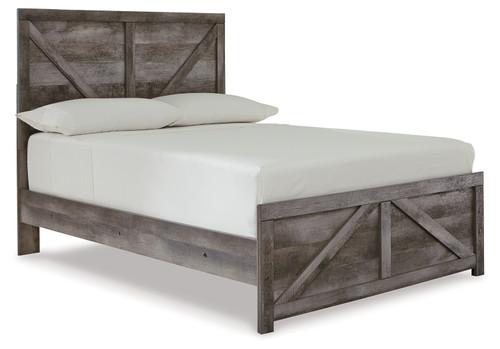 Wynnlow - Gray - Full Crossbuck Panel Bed (B440B17) by Ashley