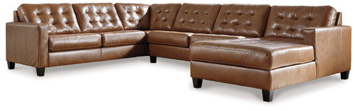 Baskove - Auburn - 4-Piece Sectional with Chaise (11102S2) by Ashley