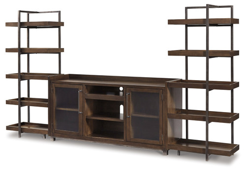 Starmore - Brown/Gunmetal - 3-Piece Entertainment Center (W633W1) by Ashley