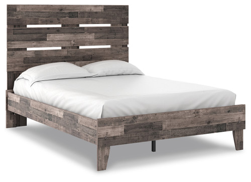 Neilsville - Multi Gray - Full Panel Platform Bed (EB2120B2) by Ashley