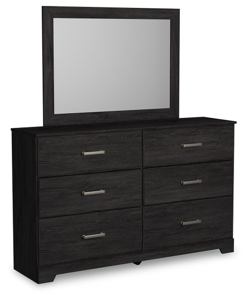 Belachime - Charcoal - Dresser and Mirror (B2589B1) by Ashley