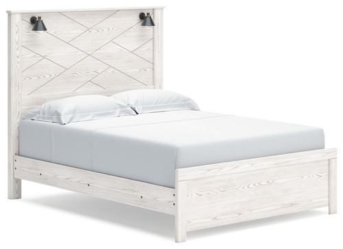 Gerridan - White/Gray - Queen Panel Bed (B1190B7) by Ashley