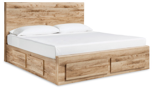Hyanna - Tan Brown - Queen Panel Storage Bed with 1 Under Bed Storage Drawer (B1050B6) by Ashley