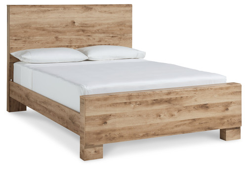 Hyanna - Tan Brown - Queen Panel Bed (B1050B2) by Ashley