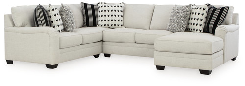 Huntsworth - Dove Gray - 4-Piece Sectional with Chaise (39702S4) by Ashley