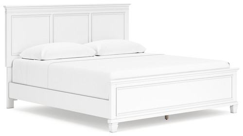 Fortman - White - King Panel Bed (B680B4) by Ashley