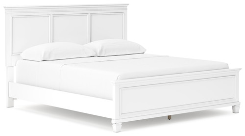 Fortman - White - California King Panel Bed (B680B5) by Ashley