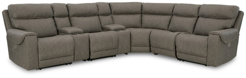 Starbot - Fossil - 7-Piece Power Reclining Sectional (23501S7) by Ashley