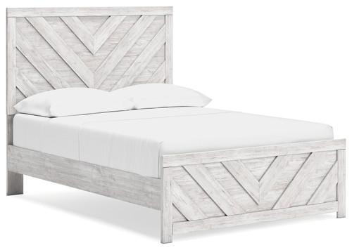 Cayboni - Whitewash - Full Panel Bed (B3788B2) by Ashley