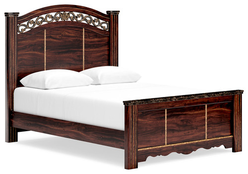 Glosmount - Two-tone - Queen Poster Bed (B1055B2) by Ashley