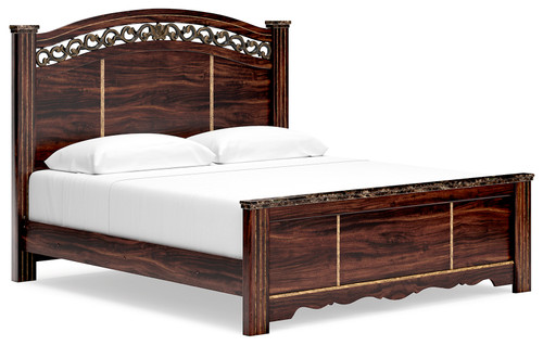 Glosmount - Two-tone - King Poster Bed (B1055B3) by Ashley