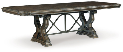 Maylee - Dark Brown - Dining Extension Table (D947D5) by Ashley