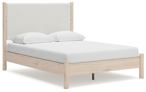 Cadmori - Two-tone - Queen Upholstered Panel Bed (B2615B4) by Ashley