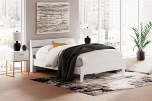 Socalle - Two-tone - Queen Panel Platform Bed (EB1867B3) by Ashley