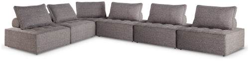 Bree Zee - Brown - 6-Piece Outdoor Modular Seating (P160P11) by Ashley