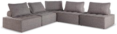 Bree Zee - Brown - 5-Piece Outdoor Modular Seating (P160P10) by Ashley