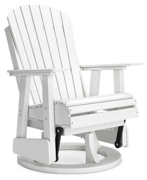 Hyland wave - White - Outdoor Swivel Glider Chair (P111-820) by Ashley