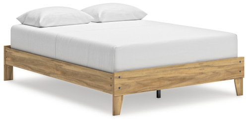 Bermacy - Light Brown - Queen Platform Bed (EB1760-113) by Ashley