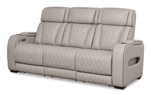 Boyington - Gray - Power Reclining Sofa (U2710515) by Ashley