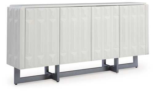 Ornawel - Distressed White - Accent Cabinet (A4000569) by Ashley