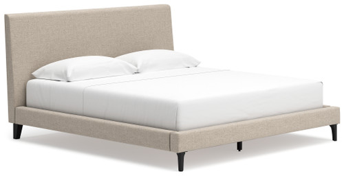 Cielden - Soft Gray - King Upholstered Bed with Roll Slats (B1199-82) by Ashley