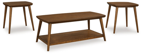 Lyncott - Brown - Table (Set of 3) (T416-13) by Ashley