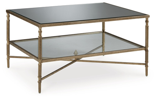 Cloverty - Aged Gold Finish - Coffee Table (T440-1) by Ashley