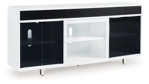 Gardoni - White/Black - 72" TV Stand (W756-68) by Ashley
