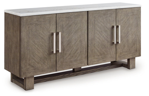 Loyaska - Grayish Brown/White - 68" TV Stand (W854-68) by Ashley