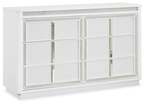 Chalanna - White - Dresser (B822-31) by Ashley