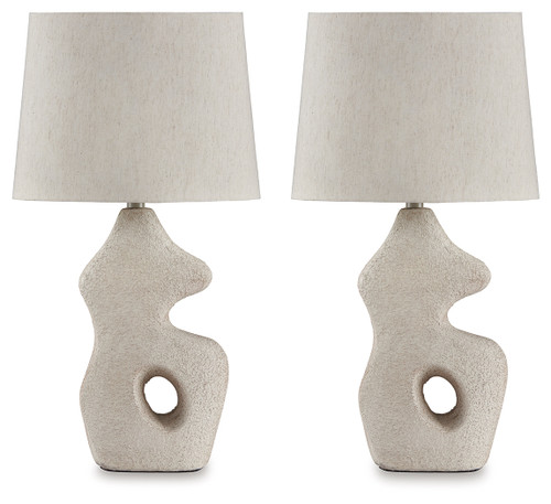 Chadrich - Antique Beige - Table Lamp (Set of 2) (L243664) by Ashley