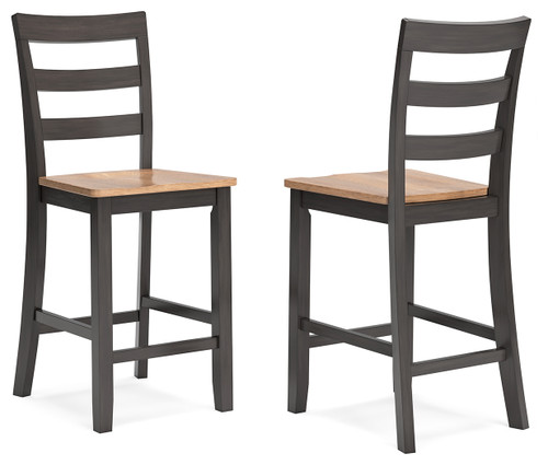 Gesthaven - Natural/Brown - Counter Height Barstool (Set of 2) (D396-124) by Ashley