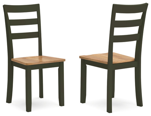 Gesthaven - Natural/Green - Dining Chair (Set of 2) (D401-01) by Ashley