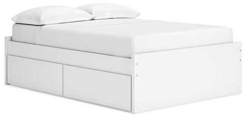 Onita - White - Full Platform Bed with 2 Side Storage (EB9630B13) by Ashley