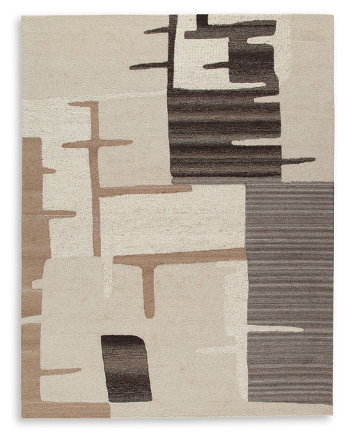 Kencher - Beige/Brown - 8' x 10' Rug (R406821) by Ashley