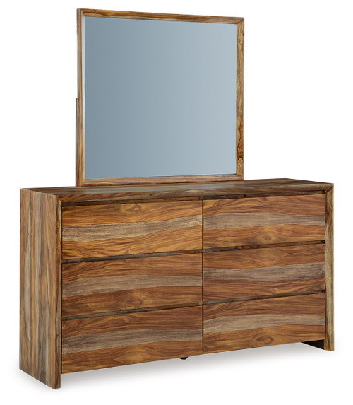 Dressonni - Brown - Dresser and Mirror (B790B1) by Ashley