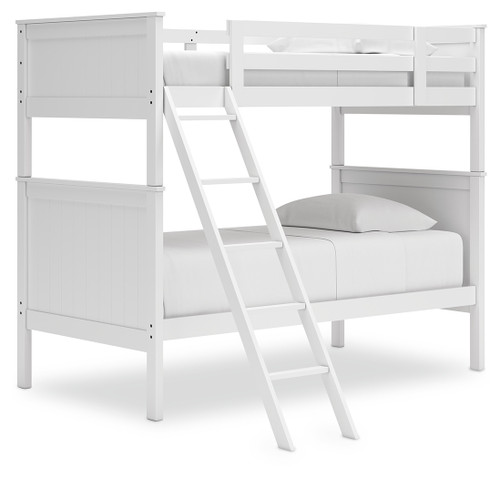Nextonfort - White - Twin over Twin Bunk Bed (B396B6) by Ashley