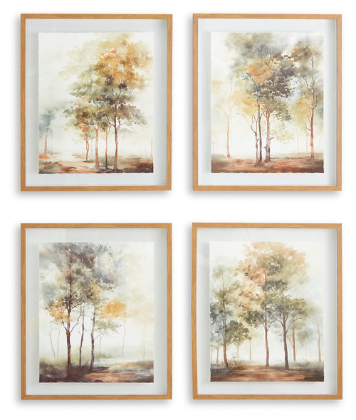 Bryneford - Multi - Wall Art (Set of 4) (A8000411) by Ashley