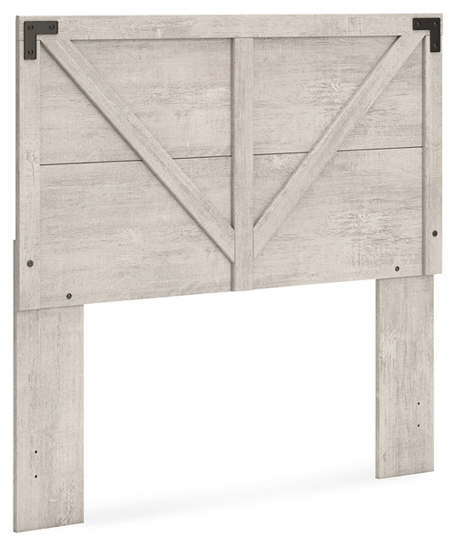 Shawburn - Gray - Full Crossbuck Panel Headboard (EB4123-156) by Ashley