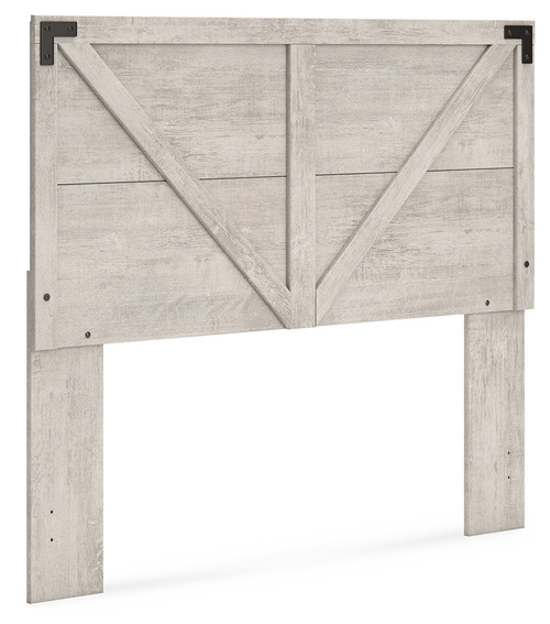 Shawburn - Gray - Queen Crossbuck Panel Headboard (EB4123-157) by Ashley