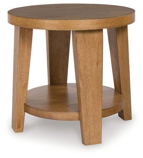 Kristiland - Light Brown - End Table (T674-6) by Ashley