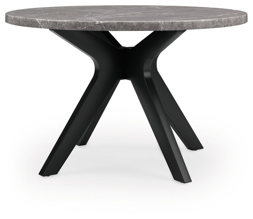 Glinari - Taupe/Black - Dining Table (D476-15) by Ashley